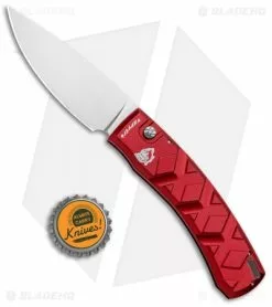 Piranha X Automatic Knife Red (3.3" Mirror) 9 Piranha X Automatic Knife Red (3.3" Mirror) -Avokelavavat Sales Store Piranha X Auto Red Mirror BHQ 26291 jr bottlecap