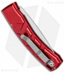 Piranha X Automatic Knife Red (3.3" Mirror) 8 Piranha X Automatic Knife Red (3.3" Mirror) -Avokelavavat Sales Store Piranha X Auto Red Mirror BHQ 26291 jr side