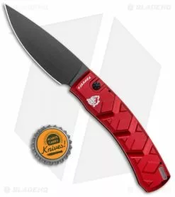 Piranha X Automatic Knife Red Tactical (3.3" Black) -Avokelavavat Sales Store Piranha X Auto Red Tactical Black BHQ 26293 jr bottlecap