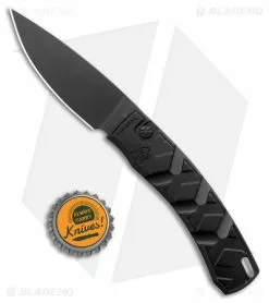 Piranha X Automatic Tactical Knife Black Aluminum (3.3" Black 154CM) -Avokelavavat Sales Store Piranha X Auto Tactical Black BHQ 26281 jr bottlecap