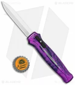 Piranha Rated-X D/A Dagger OTF Automatic Knife Plum (3.5" Satin) -Avokelavavat Sales Store Pirhana Rated X DA Dagger Auto Plum Satin BHQ 119642 jr bottlecap