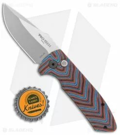 Spartan Blades Pro-Tech Custom SBR Automatic Unique Micarta Red/Black/Blue (2.6" Stonewash) -Avokelavavat Sales Store Pro Tech Custom SBR Auto Unique Micarta Red Black Blue TT BHQ 137910 jr bottlecap