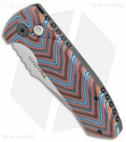 Spartan Blades Pro-Tech Custom SBR Automatic Unique Micarta Red/Black/Blue (2.6" Stonewash) -Avokelavavat Sales Store Pro Tech Custom SBR Auto Unique Micarta Red Black Blue TT BHQ 137910 jr spine