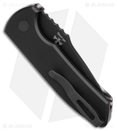 Pro-Tech Custom SBR Automatic Unique Zebra Micarta (2.6" Black DLC) 5 Pro-Tech Custom SBR Automatic Unique Zebra Micarta (2.6" Black DLC) - Image 3