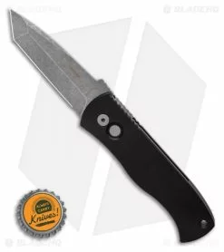 Emerson Pro-Tech CQC-7 Tanto Automatic Knife Black Aluminum (3.25" Acid SW) -Avokelavavat Sales Store Pro Tech Emerson CQC7 Tanto Automatic Knife Black G 10 Acid Washed BHQ 125105 LS Bottlecap