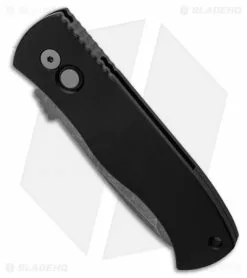 Emerson Pro-Tech CQC-7 Tanto Automatic Knife Black Aluminum (3.25" Acid SW) -Avokelavavat Sales Store Pro Tech Emerson CQC7 Tanto Automatic Knife Black G 10 Acid Washed BHQ 125105 LS Spine