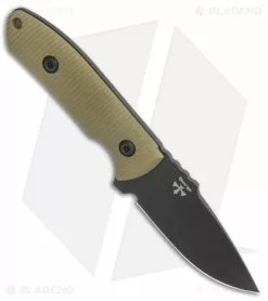 Pro-Tech George SBR Fixed Blade Knife Green G-10 (2.9" Black) Kydex Sheath -Avokelavavat Sales Store Pro Tech George SBR Fixed Green G 10 Black Kydex Sheath BHQ 140588 jr spine