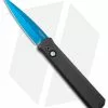 Pro-Tech Godfather Automatic Knife Black (4" Sapphire Blue) 921-SB -Avokelavavat Sales Store Pro Tech Godfather Auto Black Sapphire BHQ 136333 jr