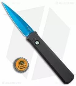 Pro-Tech Godfather Automatic Knife Black (4" Sapphire Blue) 921-SB 9 Pro-Tech Godfather Automatic Knife Black (4" Sapphire Blue) 921-SB -Avokelavavat Sales Store Pro Tech Godfather Auto Black Sapphire BHQ 136333 jr bottlecap