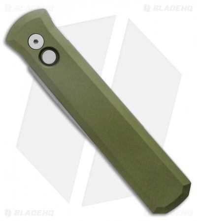 Pro-Tech Godfather Automatic Knife Green Aluminum (4" Bead Blast) 4 Pro-Tech Godfather Automatic Knife Green Aluminum (4" Bead Blast) - Image 2