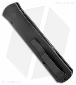 Pro-Tech Godfather SWAT Tactical Automatic Knife (4" Black) 921SWAT -Avokelavavat Sales Store Pro Tech Godfather SWAT Auto Solid Black Black BHQ 4436 jr side