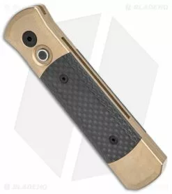 Pro-Tech Godson Automatic Knife Bronze Aluminum/Carbon Fiber (3.15" Black) 7115 -Avokelavavat Sales Store Pro Tech Godson Auto Bronze Aluminum CF Black BHQ 147062 jr spine