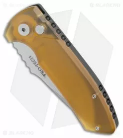 Pro-Tech Les George SBR Automatic Knife Amber Ultem (2.6" Stonewash) 7 Pro-Tech Les George SBR Automatic Knife Amber Ultem (2.6" Stonewash) -Avokelavavat Sales Store Pro Tech Les George SBR Auto Amber Ultem SW BHQ 176481 jr spine
