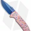 Pro-Tech Les George SBR Dessert Warrior Auto Knife Pink Sprinkle (2.6" Sapphire) 2 Pro-Tech Les George SBR Dessert Warrior Auto Knife Pink Sprinkle (2.6" Sapphire) -Avokelavavat Sales Store Pro Tech Les George SBR Dessert Warrior Auto Sprinkles Sapphire BHQ 176179 jr