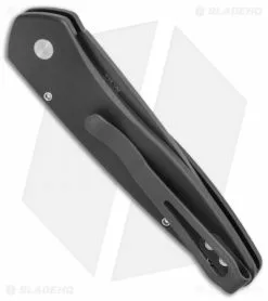 Pro-Tech Newport Tactical Automatic Knife Black Aluminum (3" Black) -Avokelavavat Sales Store Pro Tech Newport Tactical Auto Black 3407 BHQ 17113 jr side