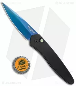 Pro-Tech Newport Tactical Automatic Knife Black Aluminum (3" Sapphire) -Avokelavavat Sales Store Pro Tech Newport Tactical Auto Black Aluminum Sapphire BHQ 176163 jr bottlecap