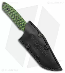 Pro-Tech Rockeye Fixed Blade Knife Black/Neon Green G-10 (4" Black 52100) -Avokelavavat Sales Store Pro Tech Rockeye Fixed Blade Black Neon Green G 10 BHQ 22211 jr sheath