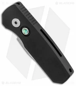 Pro-Tech Runt 5 Wharncliffe Automatic Knife Black Aluminum (1.9" Mirror) -Avokelavavat Sales Store Pro Tech Runt 5 Auto Black Aluminum Wharncliffe Polished BHQ 131653 jr spine