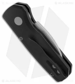 Pro-Tech Runt 5 Wharncliffe Automatic Knife Smooth Black (1.9" SW Magnacut) 8 Pro-Tech Runt 5 Wharncliffe Automatic Knife Smooth Black (1.9" SW Magnacut) -Avokelavavat Sales Store Pro Tech Runt 5 Wharncliffe Auto Black SW BHQ 175327 jr side