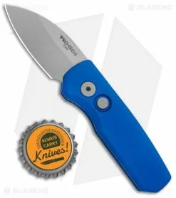 Pro-Tech Runt 5 Wharncliffe Automatic Knife Blue (1.9" Stonewash) -Avokelavavat Sales Store Pro Tech Runt 5 Wharncliffe Auto Blue SW BHQ 135057 jr bottlecap