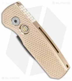 Pro-Tech Runt 5 Wharncliffe Knife Bronze Textured (1.9" Spirograph Damascus) -Avokelavavat Sales Store Pro Tech Runt 5 Wharncliffe Auto Bronze Textured Spirograph Damascus BHQ 147079 jr spine