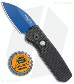 Pro-Tech Runt 5 Wharncliffe Automatic Textured Black Aluminum (1.9" Sapphire) -Avokelavavat Sales Store Pro Tech Runt 5 Wharncliffe Auto Textured Black Aluminum Sapphire BHQ 176910 jr bottlecap