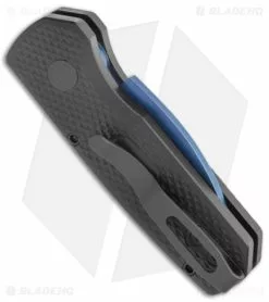 Pro-Tech Runt 5 Wharncliffe Automatic Textured Black Aluminum (1.9" Sapphire) -Avokelavavat Sales Store Pro Tech Runt 5 Wharncliffe Auto Textured Black Aluminum Sapphire BHQ 176910 jr side