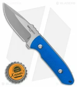 Pro-Tech George SBR Fixed Blade Knife Blue G-10 (2.9" SW/Satin) Kydex Sheath -Avokelavavat Sales Store Pro Tech SBR Fixed Blue w Kydex Sheath 2.6 Stonewash BHQ 126453 LS Bottlecap