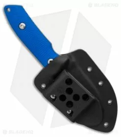 Pro-Tech George SBR Fixed Blade Knife Blue G-10 (2.9" SW/Satin) Kydex Sheath -Avokelavavat Sales Store Pro Tech SBR Fixed Blue w Kydex Sheath 2.6 Stonewash BHQ 126453 LS Sheath
