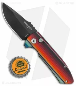 Spartan Blades Pro-Tech SBR Micarta Custom Automatic Knife Mexican Blanket (2.6" Black) -Avokelavavat Sales Store Pro Tech SBR Micarta Custom Auto Mex Blanket Black BHQ 140550 jr bottlecap