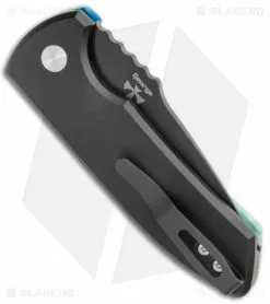 Spartan Blades Pro-Tech SBR Micarta Custom Automatic Knife Mexican Blanket (2.6" Black) -Avokelavavat Sales Store Pro Tech SBR Micarta Custom Auto Mex Blanket Black BHQ 140550 jr side