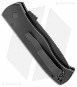 Pro-Tech Emerson CQC7 Operator Tanto Auto Knife Black Aluminum (3.25" Black) -Avokelavavat Sales Store Pro Tech Strider SnG Operator Series GXII Auto Tritium Black BHQ 136050 jr side