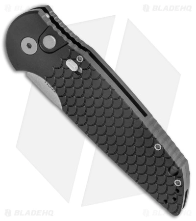 Pro-Tech TR-3 Automatic Knife Black Fish Scales W/ Safety (3.5" SW Magnacut) 4 Pro-Tech TR-3 Automatic Knife Black Fish Scales W/ Safety (3.5" SW Magnacut) - Image 2