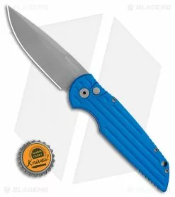 Pro-Tech TR-3 Tactical Response Blue Automatic Knife (3.5" Stonewash) -Avokelavavat Sales Store Pro Tech TR 3 Tactical Response Blue Automatic Knife 3.5in Stonewash TR 3 BLUE BHQ 5817 LS Bottlecap