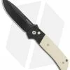 Pro-Tech Terzuola Tuxedo ATCF Automatic Knife Ivory Micarta (3.5" DLC MagnaCut)