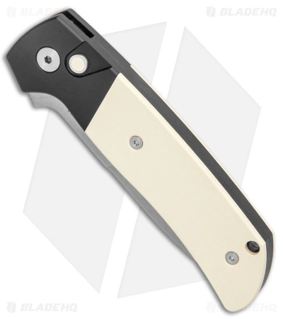 Pro-Tech Terzuola Tuxedo ATCF Automatic Knife Ivory Micarta (3.5" SW Magnacut) 4 Pro-Tech Terzuola Tuxedo ATCF Automatic Knife Ivory Micarta (3.5" SW Magnacut) - Image 2