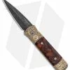 Pro-Tech Godson Ultimate Custom Automatic Knife Bronze Al/Ironwood (3.2" Dam) -Avokelavavat Sales Store Pro Tech Ultimate Custom Godson Auto Bronze Alu Iron Wood Damascus BHQ 147082 jr