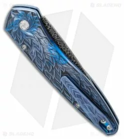 Pro-Tech Ultimate Custom Newport Knife MOP/Andrew Adams Engraving (3" Damascus) 8 Pro-Tech Ultimate Custom Newport Knife MOP/Andrew Adams Engraving (3" Damascus) -Avokelavavat Sales Store Pro Tech Ultimate Custom Newport Knife MOP Andrew Adams Engraving 3 Damascus BHQ 122891 LS Side