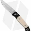 Pro-Tech Brend 2 Small Tuxedo Automatic Knife Ivory Micarta (2.9" Satin) 1251 -Avokelavavat Sales Store Protech Brend 2 Tuxedo Ivory Micarta Satin BHQ 1222 er