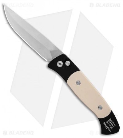 Pro-Tech Brend 2 Small Tuxedo Automatic Knife Ivory Micarta (2.9" Satin) 1251 3 Pro-Tech Brend 2 Small Tuxedo Automatic Knife Ivory Micarta (2.9" Satin) 1251