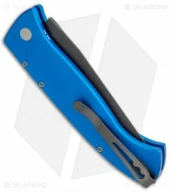 Pro-Tech Brend 3 Medium Automatic Knife Blue (3.75" Black) -Avokelavavat Sales Store Protech Brend 3 Medium Auto Blue Black BHQ 115762 jr side