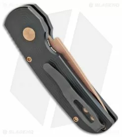 Pro-Tech Calmigo CA Legal Automatic Knife TRON (1.9" Rose Gold) 2245 -Avokelavavat Sales Store Protech Calmigo CA Legal Tron Rose Gold 2245 BHQ 108528 jr side