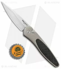 Pro-Tech Custom Newport Automatic Knife Bronzed Ti/CF Inlay (3" Satin) -Avokelavavat Sales Store Protech Custom Newport Auto Bronzed Ti CF Inlay SW 3461 BHQ 94246 jr bottlecap