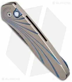 Pro-Tech Custom Newport Automatic Knife Wave Pattern Ti (3" Damascus) -Avokelavavat Sales Store Protech Custom Newport Auto Wave Pattern Ti Damascus 3450 DAM BHQ 101308 jr spine