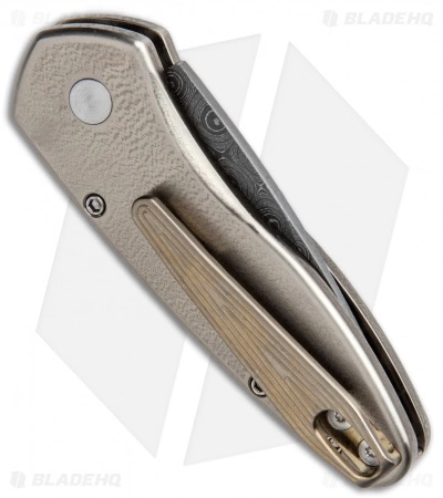 Pro-Tech Sprint Custom Automatic Knife Abalone/Bronze Ti (1.95" Damascus) 5 Pro-Tech Sprint Custom Automatic Knife Abalone/Bronze Ti (1.95" Damascus) - Image 3