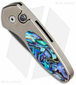 Pro-Tech Sprint Custom Automatic Knife Abalone/Bronze Ti (1.95" Damascus) 7 Pro-Tech Sprint Custom Automatic Knife Abalone/Bronze Ti (1.95" Damascus) -Avokelavavat Sales Store Protech Custom Sprint Auto Abalone Bronze Ti Orange Peel Damascus BHQ 94135 jr spine