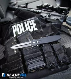 Pro-Tech Dark Angel OTF Automatic Knife Black (3.7" Satin) 3201-SAT -Avokelavavat Sales Store Protech Dark Angel OTF Automatic Knife Black Satin 3201 SAT BHQ 9854 kp police vest web