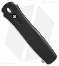 Pro-Tech Dark Angel OTF Automatic Knife Black Handle (3.7" Gold Ti ) -Avokelavavat Sales Store Protech Dark Angel black gold ti BHQ 74863 er spine