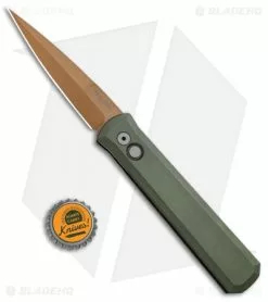 Pro-Tech Godfather Desert Warrior Automatic Knife OD Green (4" Copper) -Avokelavavat Sales Store Protech Godfather Desert Warrior Auto OD Green Copper 921 DW BHQ 94569 jr bottlecap