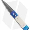 Pro-Tech Godson Blues Automatic Knife Jazz/Ivory Micarta (3.15" Damascus) 710 -Avokelavavat Sales Store Protech Godson Blues Auto Jazz Ivory Micarta Damascus 710 DAM BHQ 103196 jr